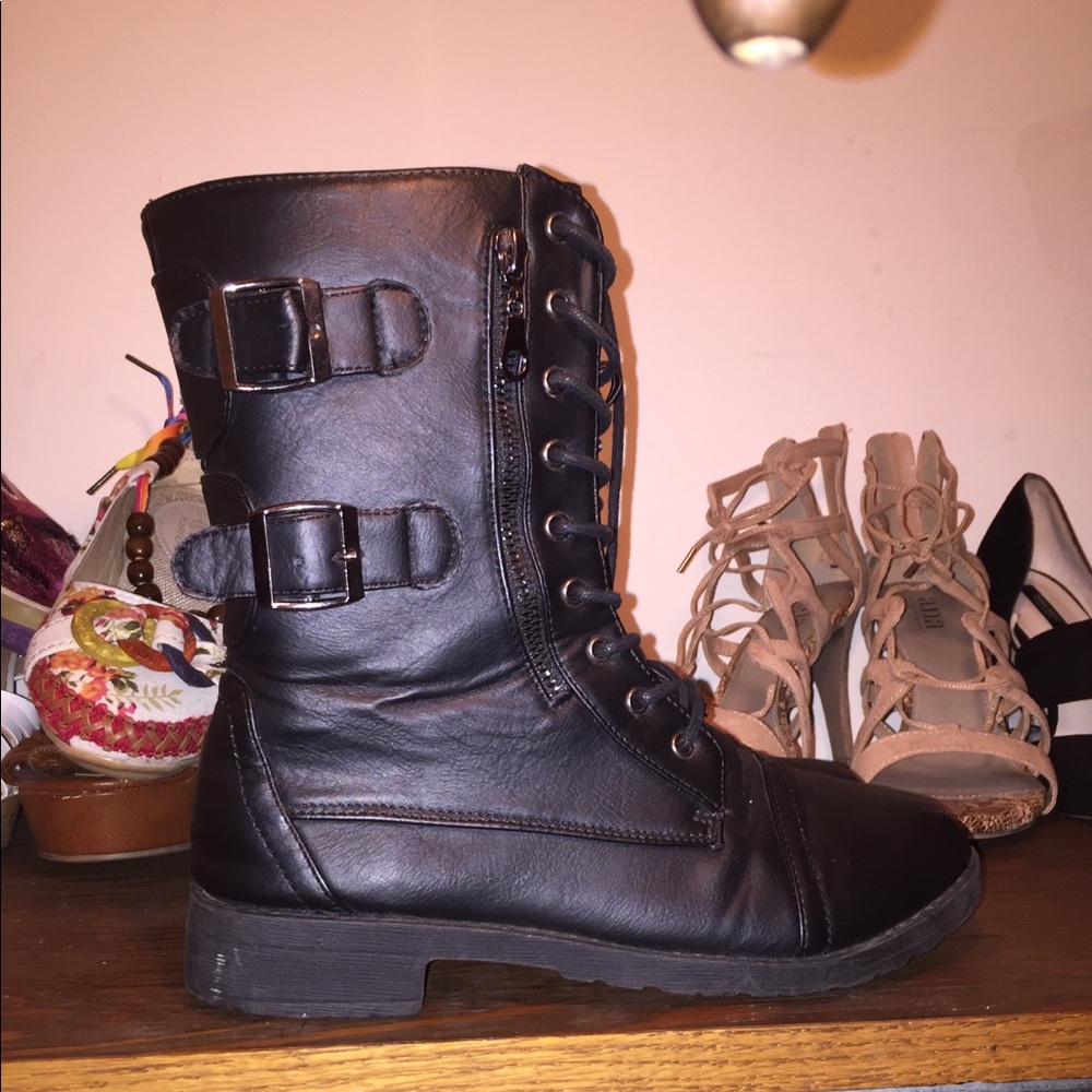 Etc 7/8 M black combat boots